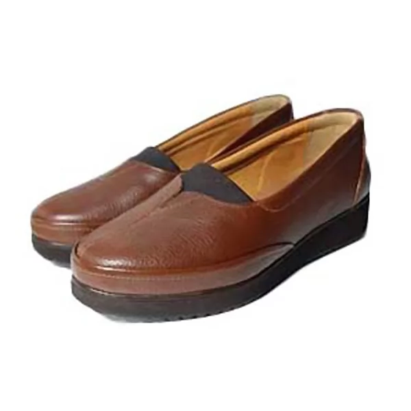 Mocassin Femme confort C01 tabac Cuir miniature